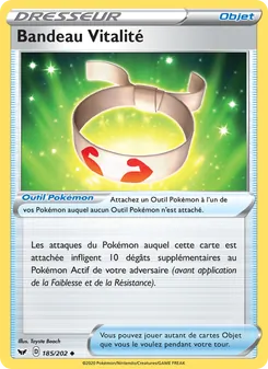 Carte Bandeau Vitalité 185/202 – Épée et Bouclier