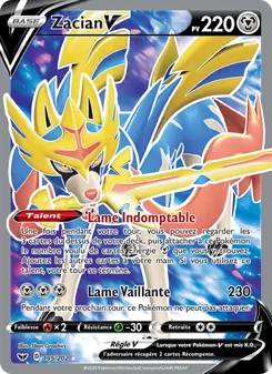 Carte Zacian V 195/202 – Épée et Bouclier