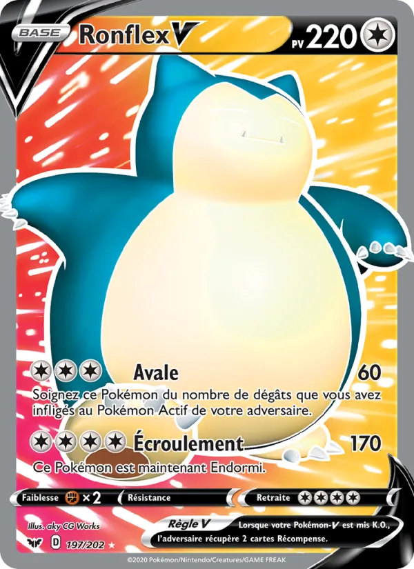 Carte Ronflex V 197/202 – Épée et Bouclier