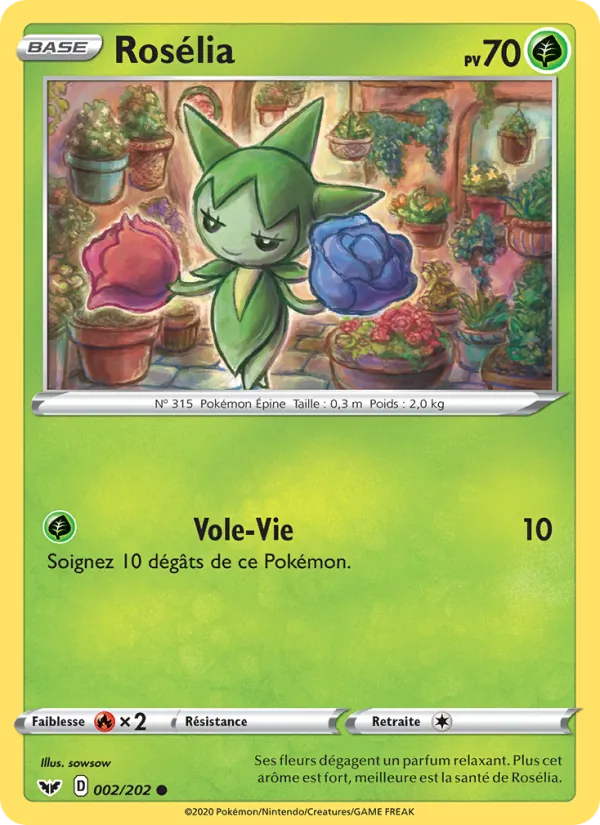 Carte Rosélia 2/202 – Épée et Bouclier