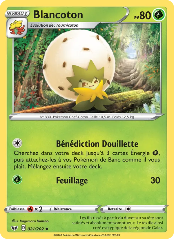 Carte Blancoton 21/202 – Épée et Bouclier