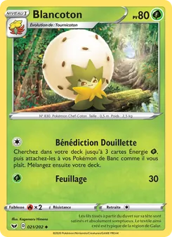 Carte Blancoton 21/202 – Épée et Bouclier