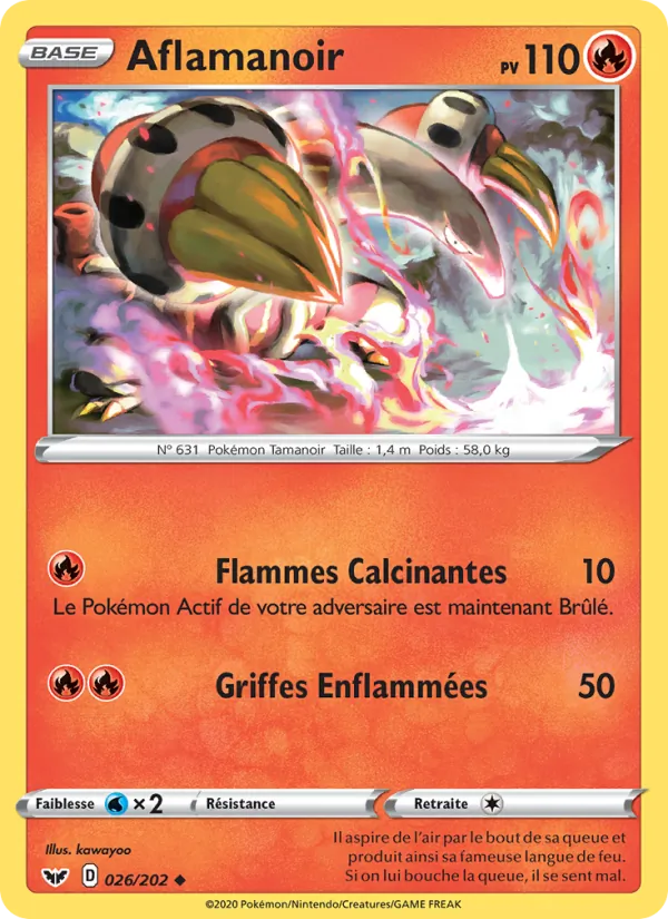 Carte Aflamanoir 26/202 – Épée et Bouclier
