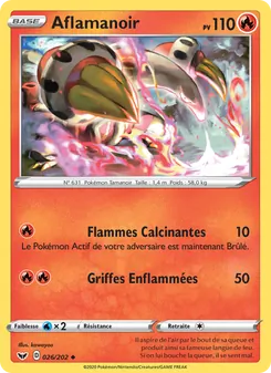 Carte Aflamanoir 26/202 – Épée et Bouclier