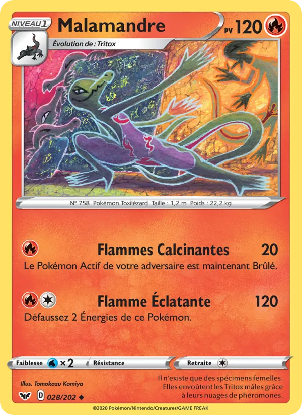 Carte Malamandre 28/202 – Épée et Bouclier