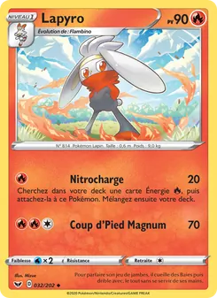 Carte Lapyro 32/202 – Épée et Bouclier
