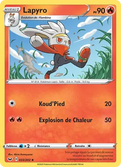 Carte Lapyro 33/202 – Épée et Bouclier