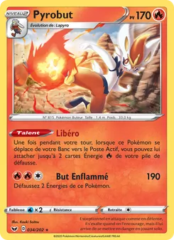 Carte Pyrobut 34/202 – Épée et Bouclier