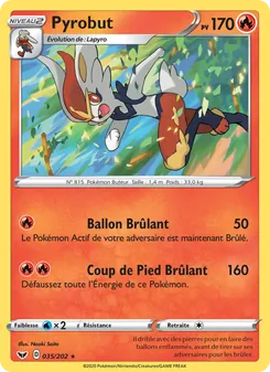 Carte Pyrobut 35/202 – Épée et Bouclier