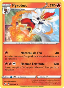 Carte Pyrobut 36/202 – Épée et Bouclier