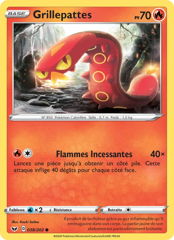 Carte Grillepattes 38/202 – Épée et Bouclier