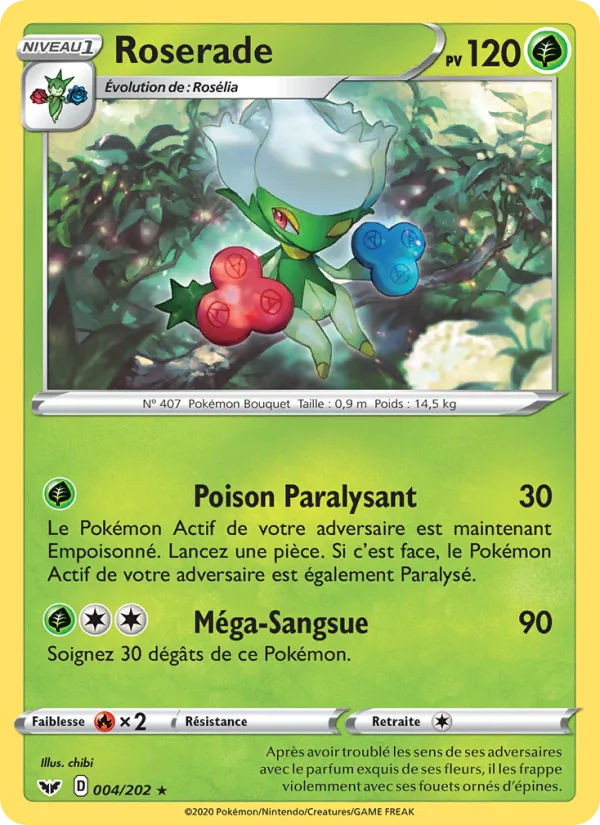 Carte Roserade 4/202 – Épée et Bouclier