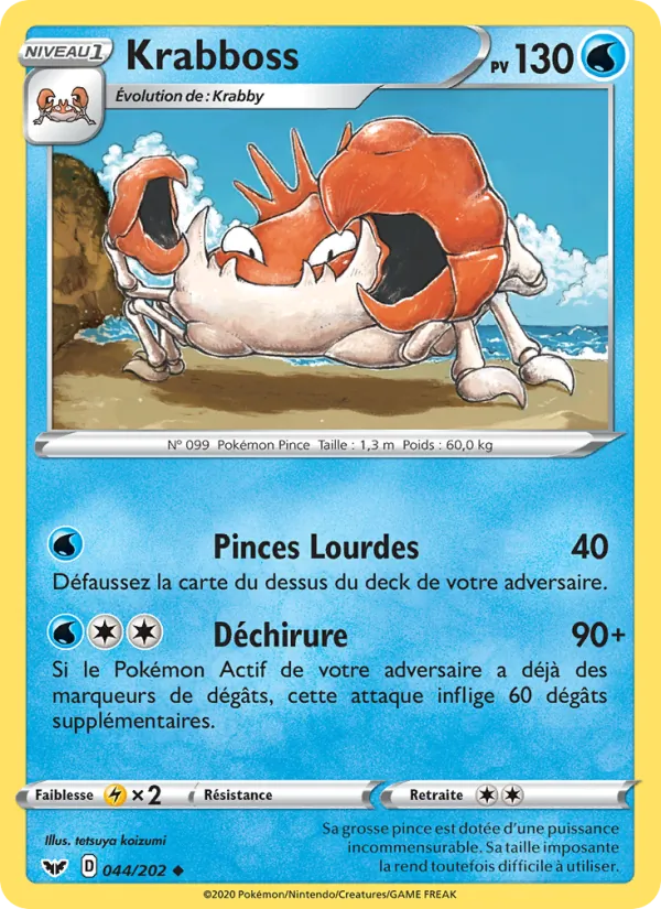Carte Krabboss 44/202 – Épée et Bouclier