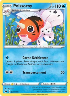 Carte Poissoroy 47/202 – Épée et Bouclier