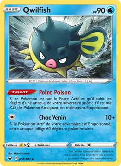 Carte Qwilfish 51/202 – Épée et Bouclier