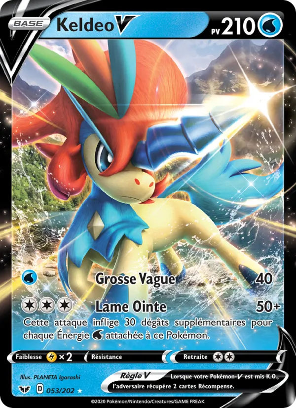 Carte Keldeo V 53/202 – Épée et Bouclier