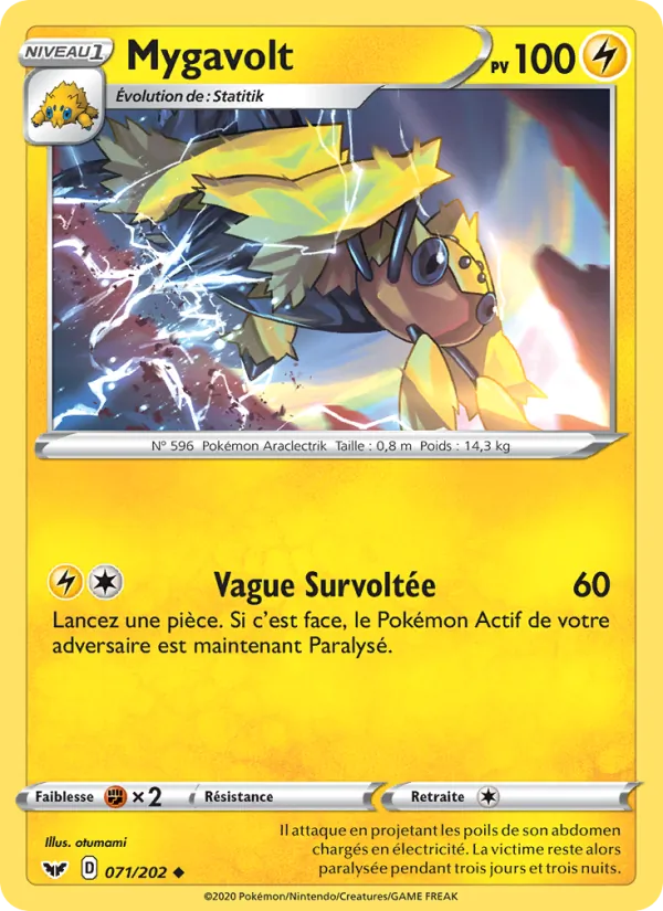 Carte Mygavolt 71/202 – Épée et Bouclier