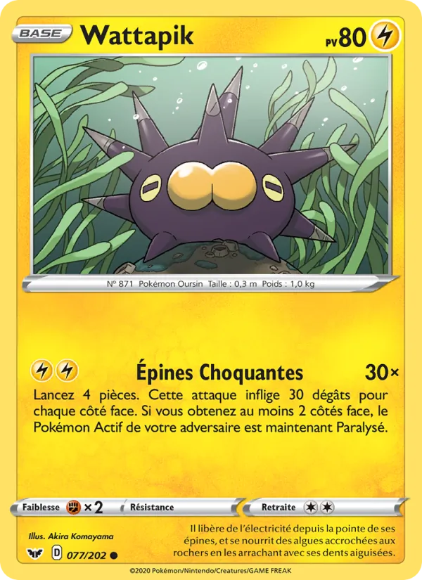 Carte Wattapik 77/202 – Épée et Bouclier