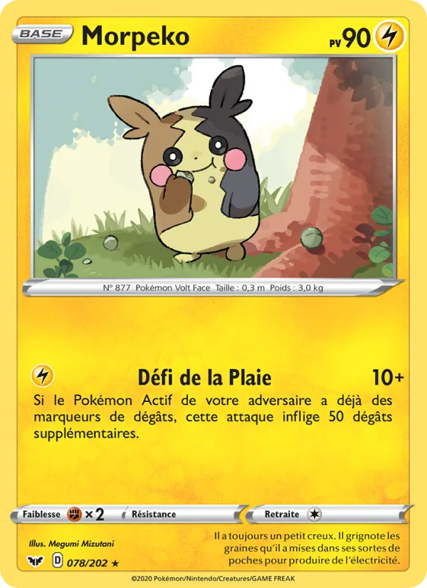 Carte Morpeko 78/202 – Épée et Bouclier