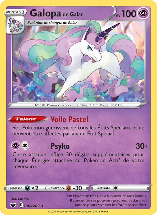 Carte Galopa de Galar 82/202 – Épée et Bouclier