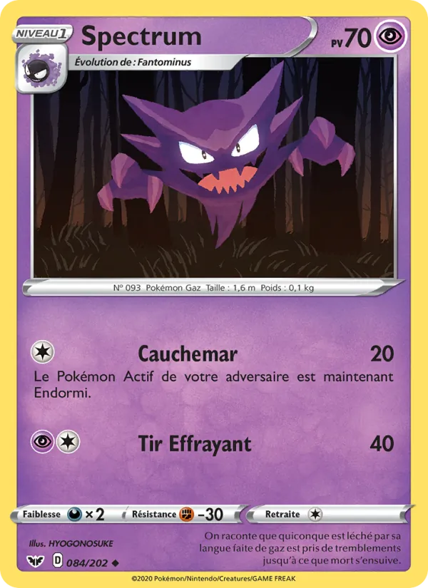 Carte Spectrum 84/202 – Épée et Bouclier