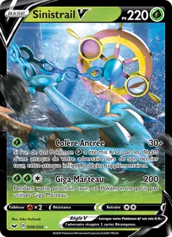Carte Sinistrail V 9/202 – Épée et Bouclier