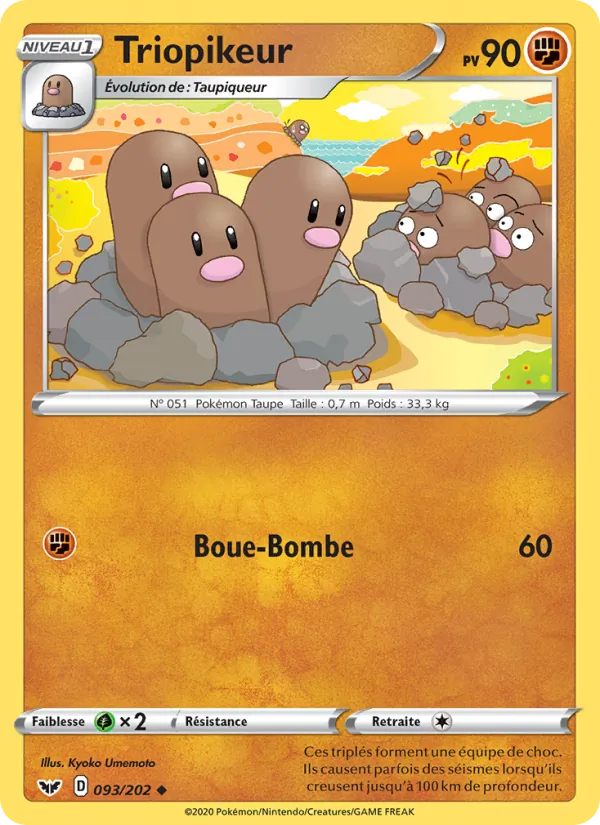 Carte Triopikeur 93/202 – Épée et Bouclier