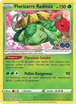 Carte Florizarre Radieux 004/078 – Pokémon GO