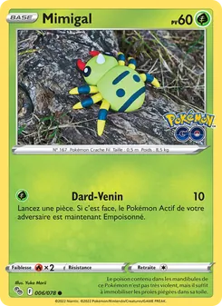 Carte Mimigal 006/078 – Pokémon GO