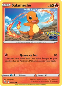 Carte Salamèche 008/078 – Pokémon GO
