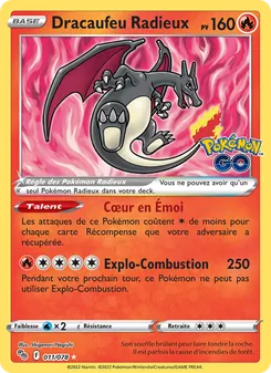 Carte Dracaufeu Radieux 011/078 – Pokémon GO