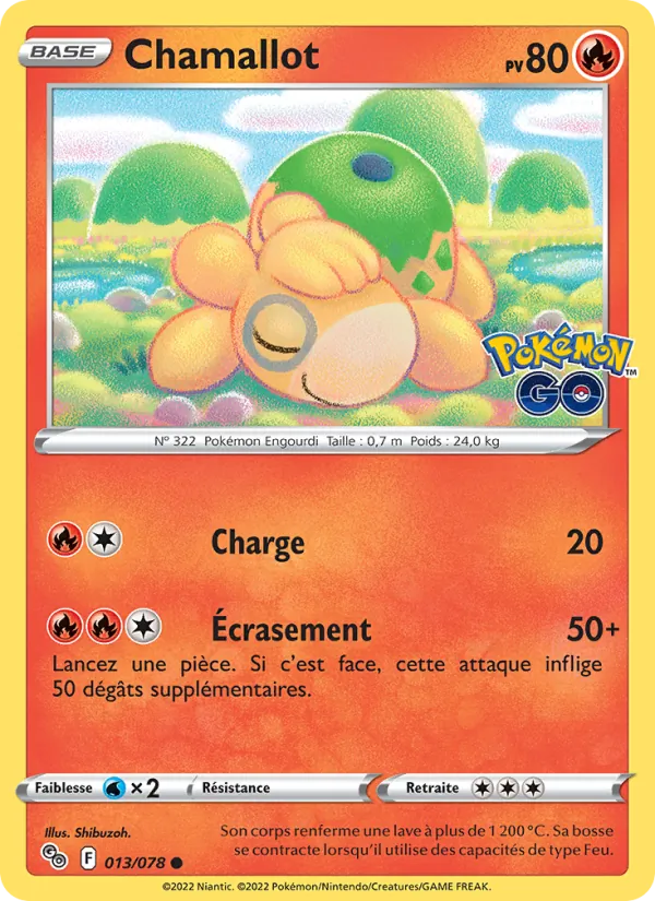 Carte Chamallot 013/078 – Pokémon GO