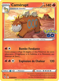 Carte Camérupt 014/078 – Pokémon GO