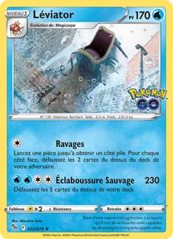 Carte Léviator 022/078 – Pokémon GO