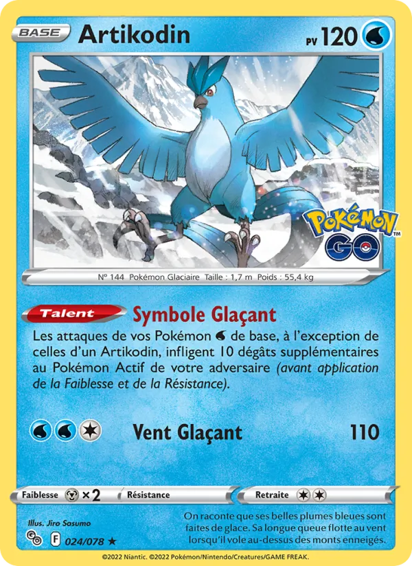 Carte Artikodin 024/078 – Pokémon GO
