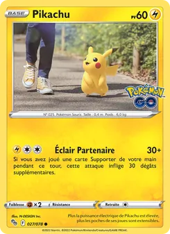 Carte Pikachu 027/078 – Pokémon GO