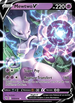 Carte Mewtwo V 030/078 – Pokémon GO