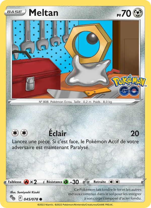 Carte Meltan 045/078 – Pokémon GO