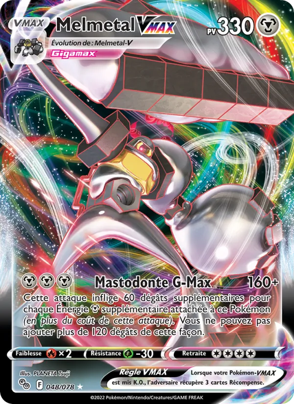 Carte Melmetal VMAX 048/078 – Pokémon GO