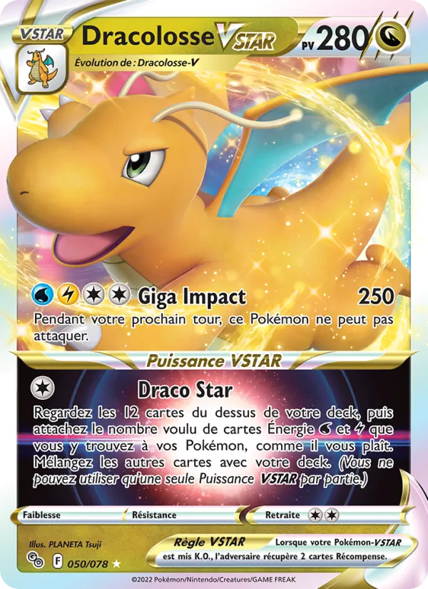 Carte Dracolosse VSTAR 050/078 – Pokémon GO