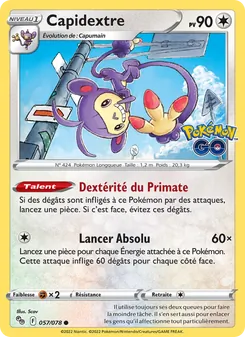 Carte Capidextre 057/078 – Pokémon GO