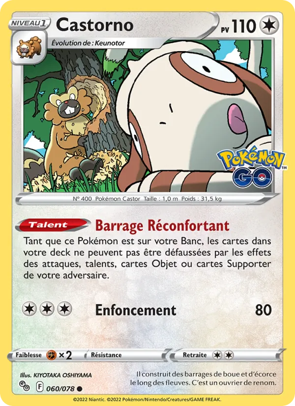 Carte Castorno 060/078 – Pokémon GO