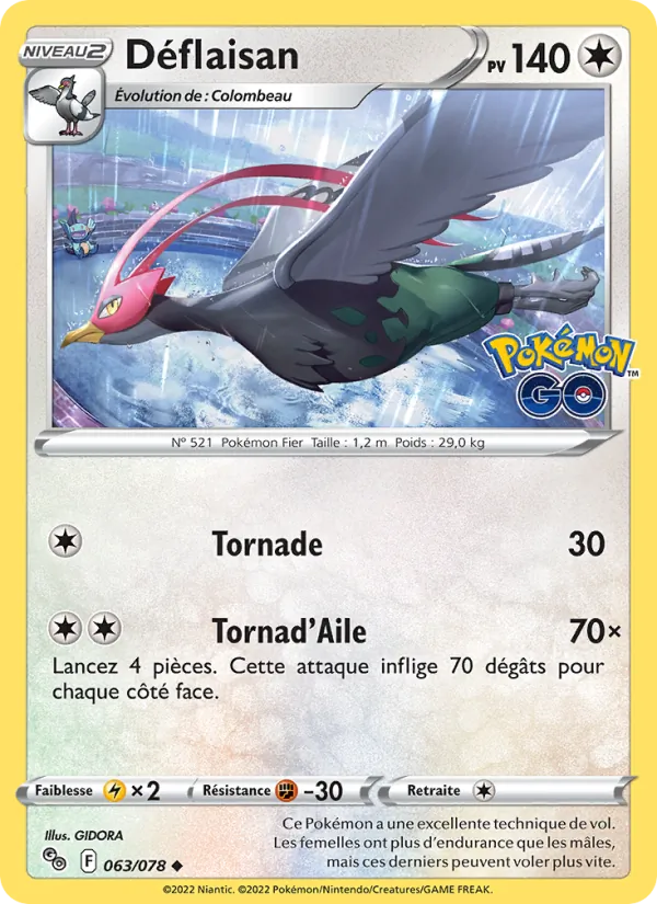 Carte Déflaisan 063/078 – Pokémon GO