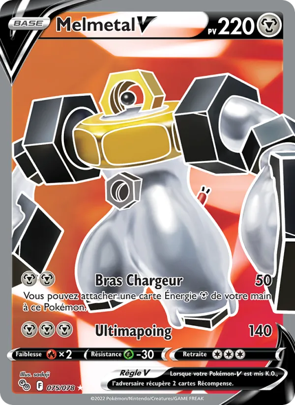 Carte Melmetal V 075/078 – Pokémon GO