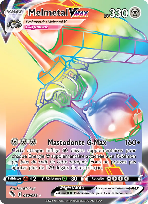 Carte Melmetal VMAX 080/078 – Pokémon GO