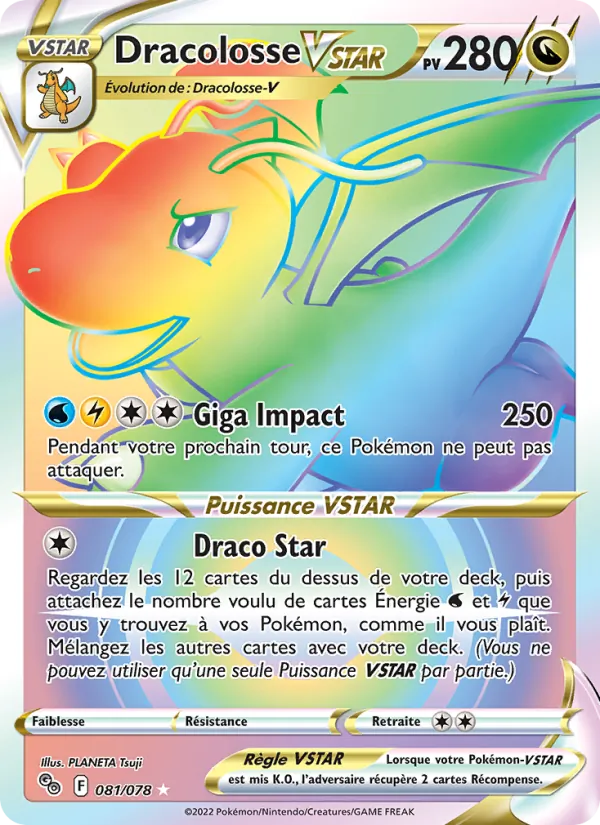 Carte Dracolosse VSTAR 081/078 – Pokémon GO