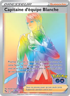 Carte Capitaine d'équipe Blanche 082/078 – Pokémon GO