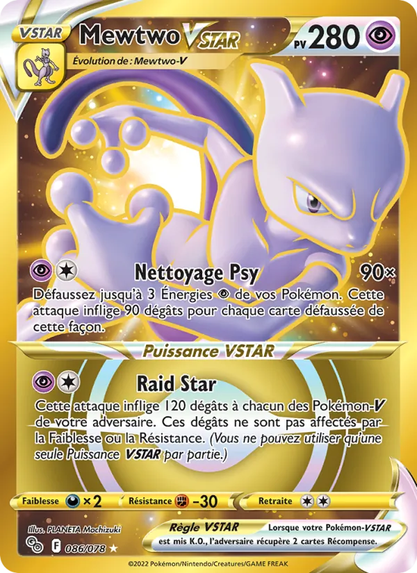 Carte Mewtwo VSTAR 086/078 – Pokémon GO