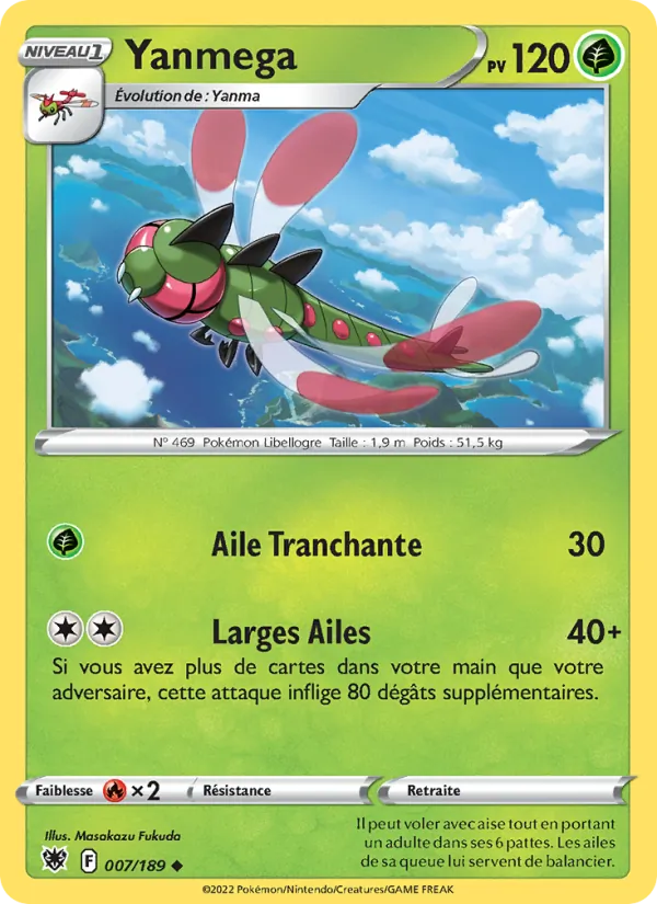 Carte Yanmega 007/189 – Astres Radieux
