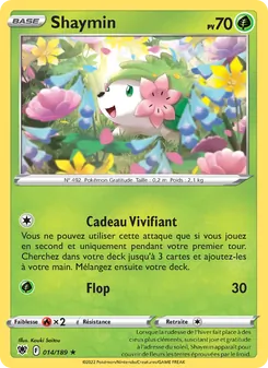 Carte Shaymin 014/189 – Astres Radieux